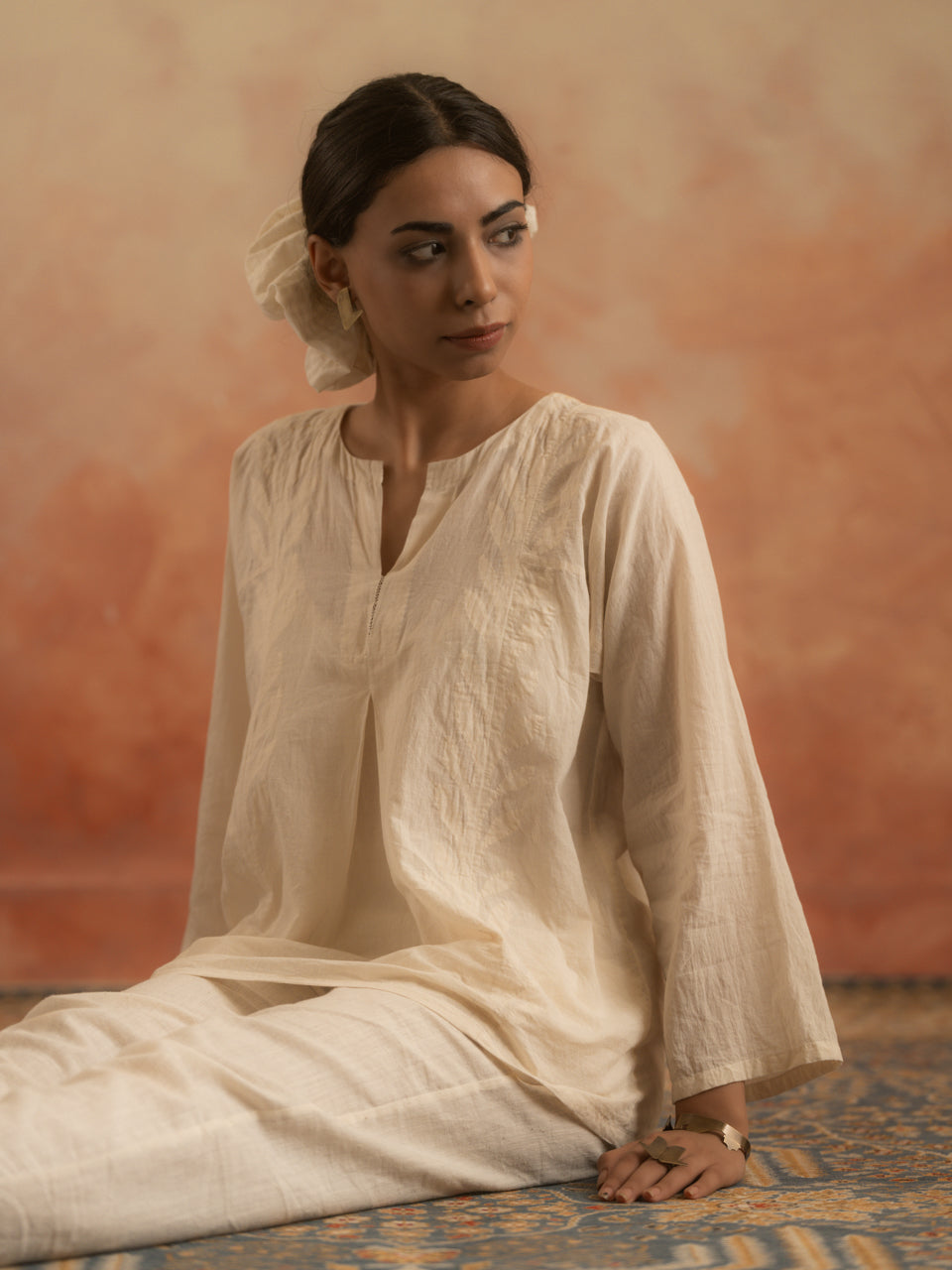 Rajnigandha Short Kurta (Mul Cotton)